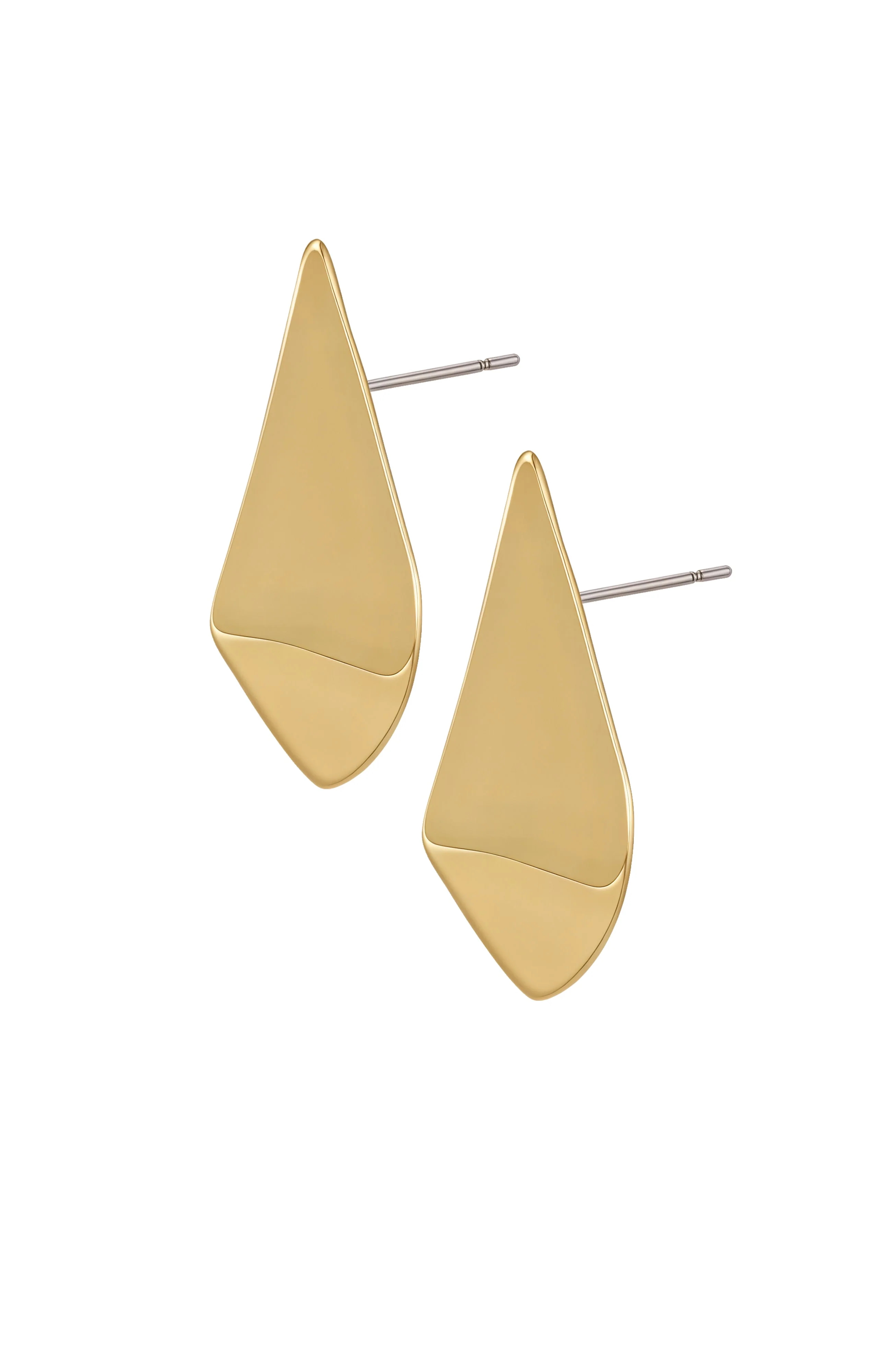 Chic Sculptural Dome Drop Earrings - Image 2