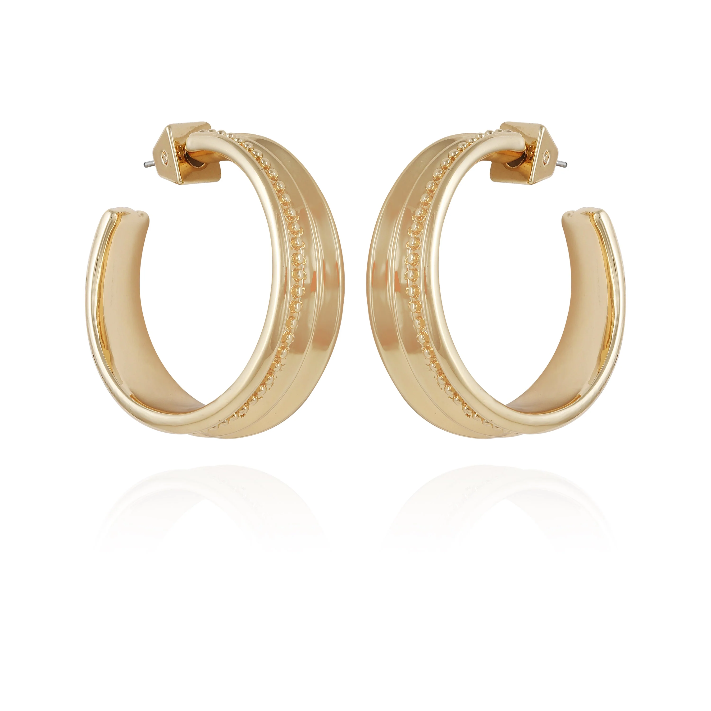 Chunky Open Hoop Earrings