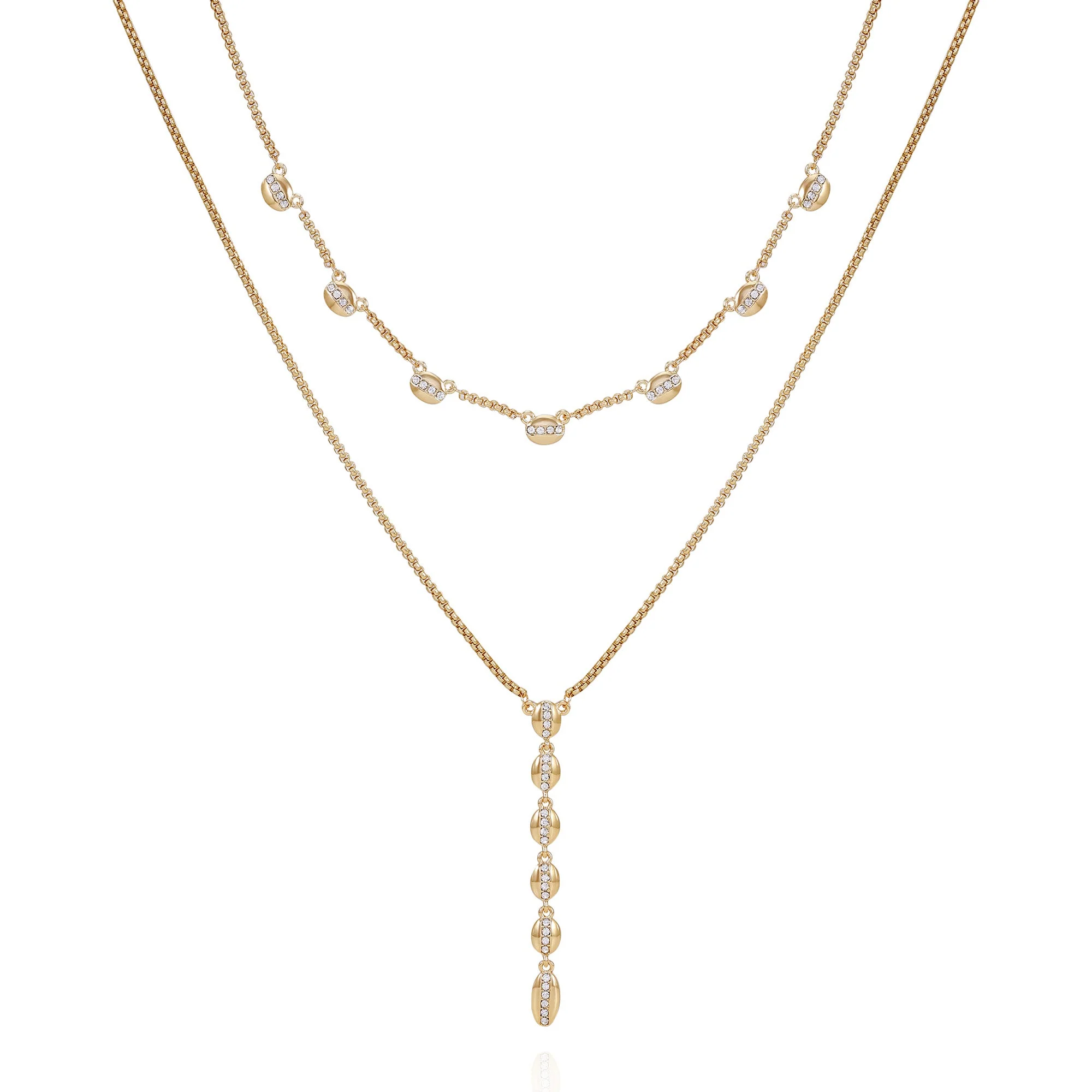 Crystal Layered Necklace