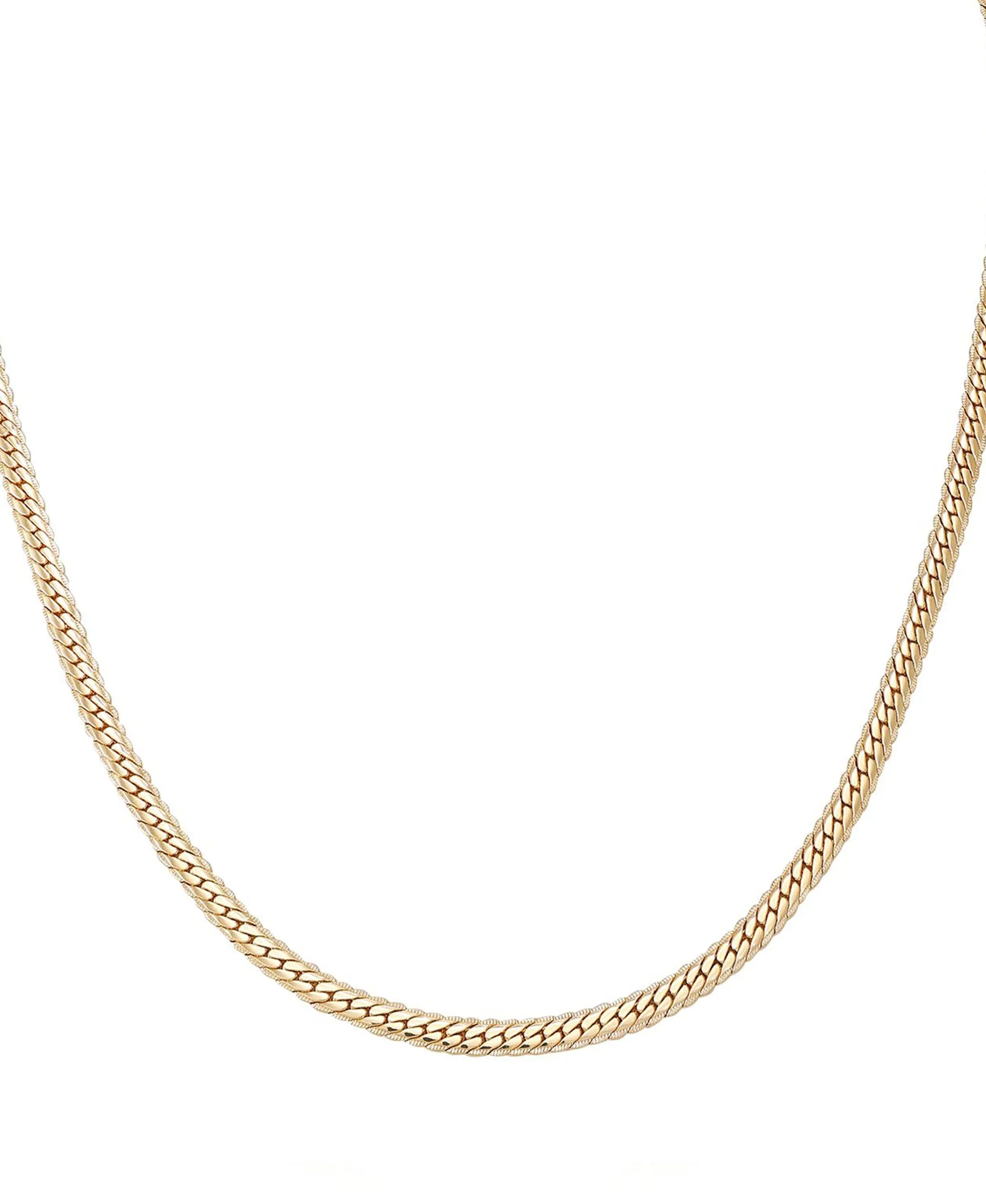 Goldtone Fancy Curb Necklace - Image 2
