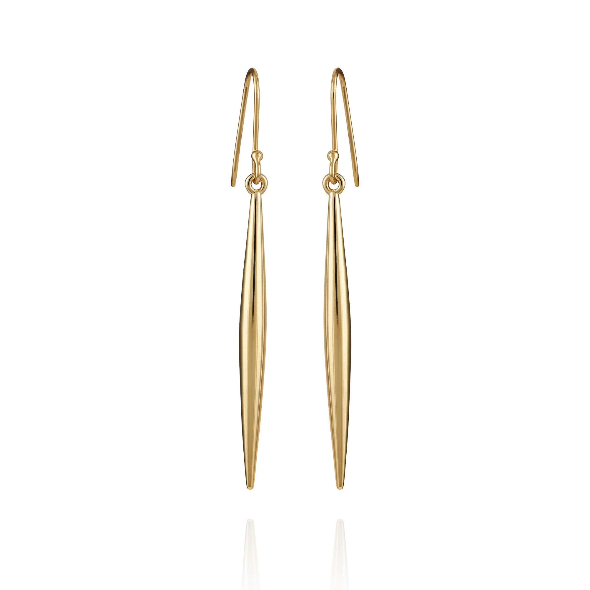 Linear Spear Drop Earrings