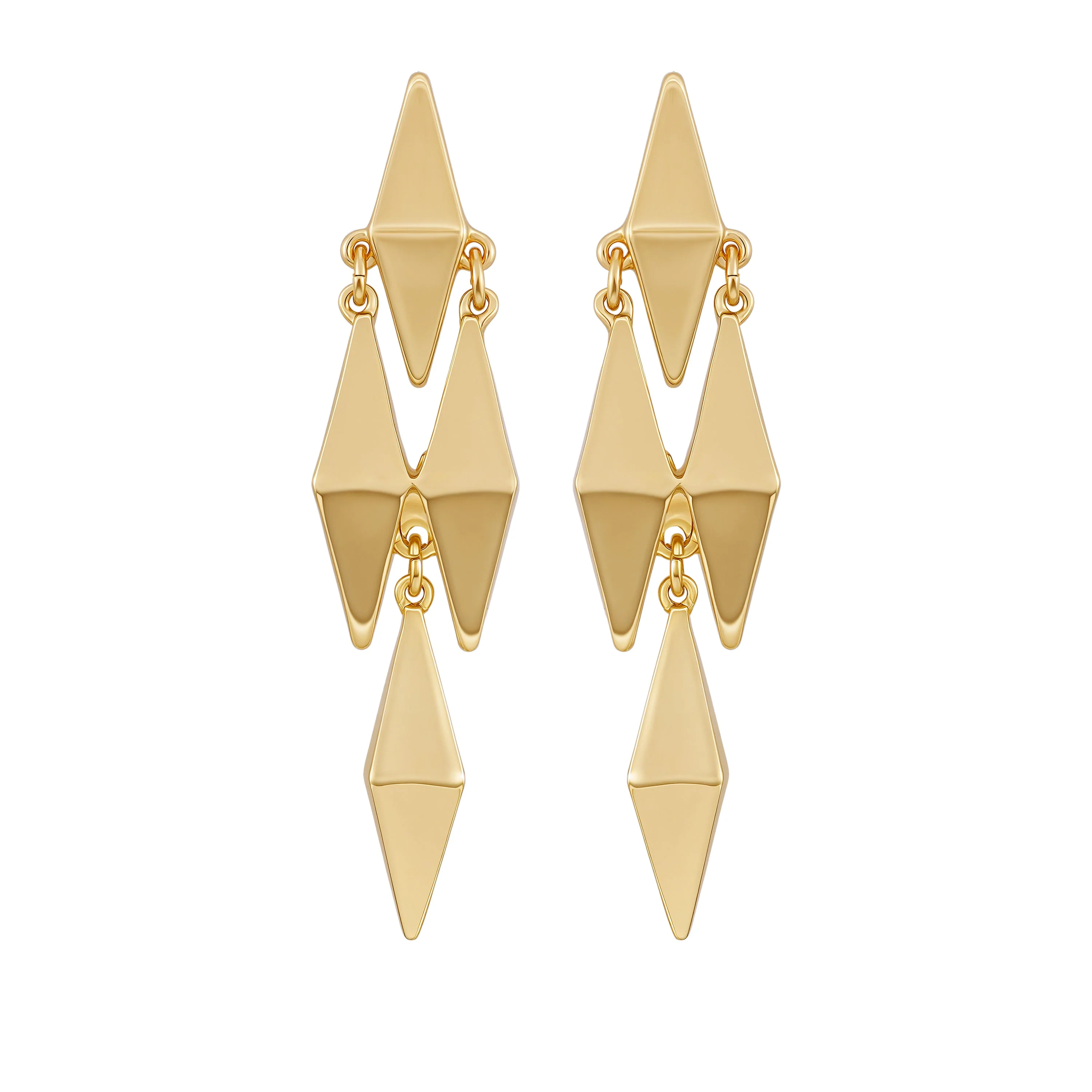 Multi Drop Geometric Earrings