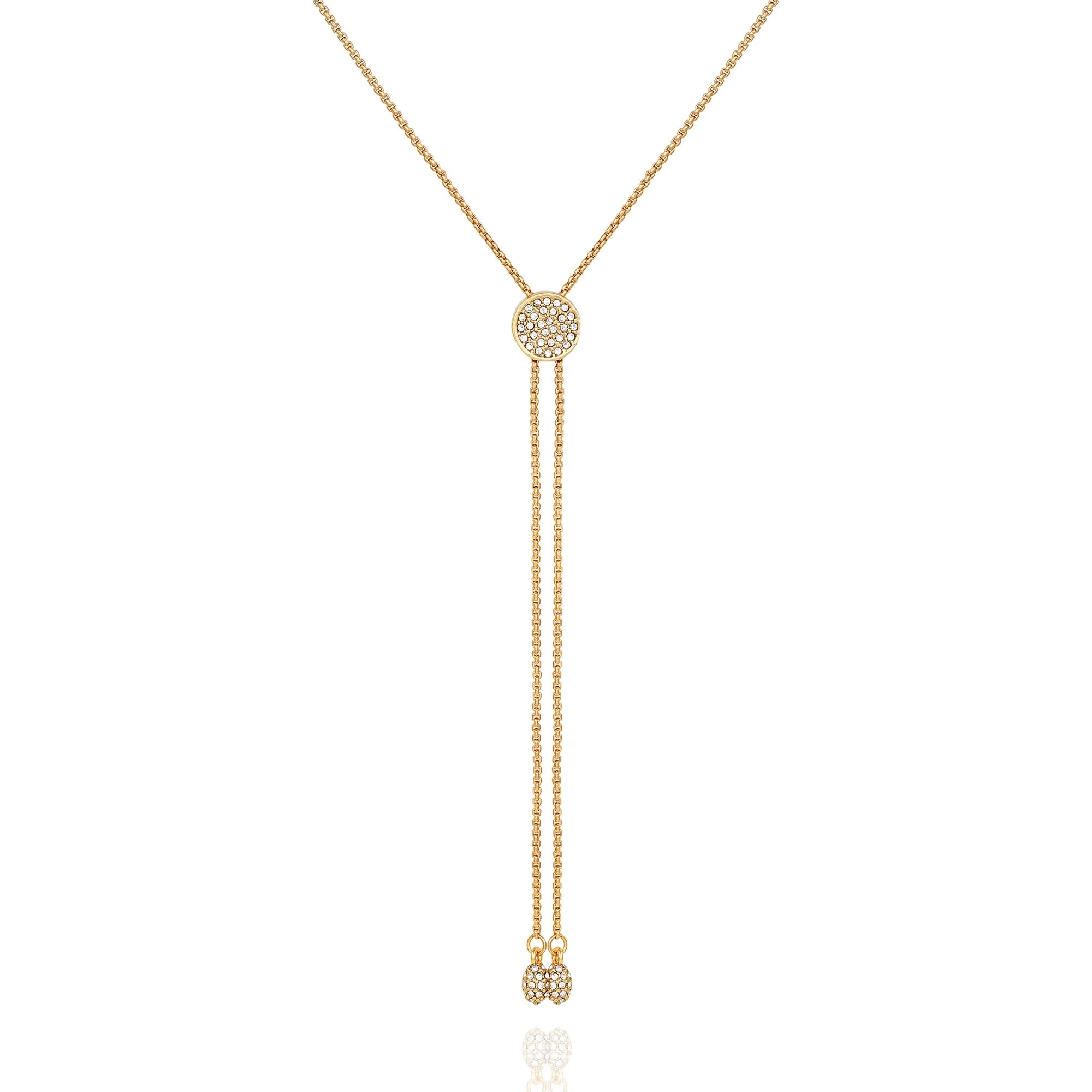 Pave Slider Bolo Necklace