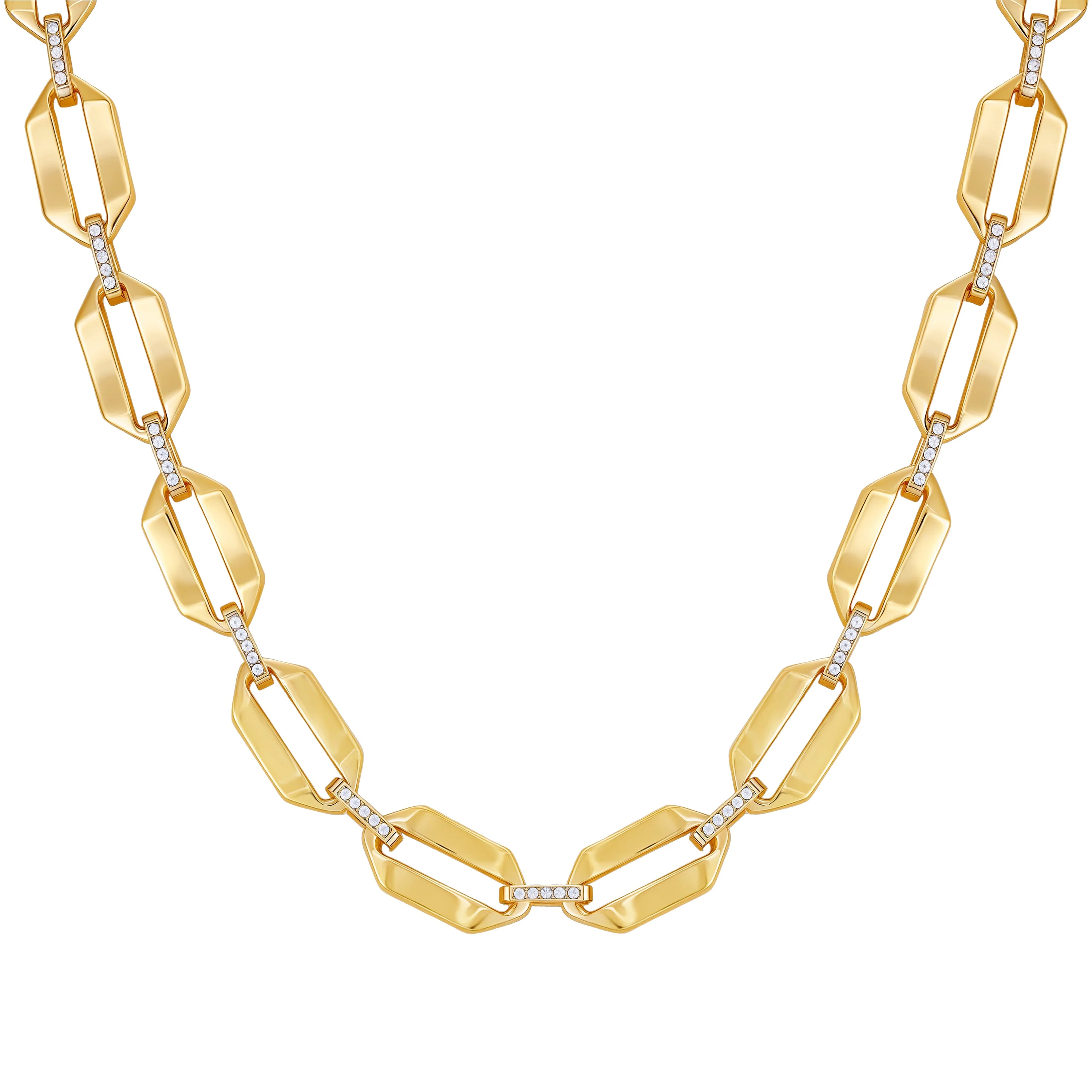Statement Goldtone Link Necklace